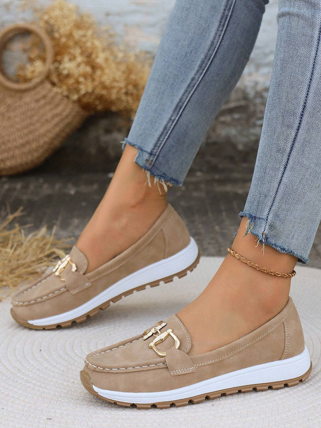 ELLIE | Mocasines con hebilla plana