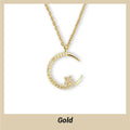 Collar brillante de Luna y Estrellas
