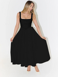 NEREA|  Vestido Midi Escote Cuadrado
