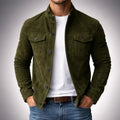 KAEL | Chaqueta Ante Verde Militar