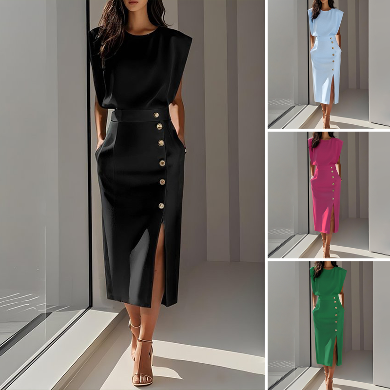 ALMA | Vestido Midi con Abertura