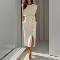 ALMA | Vestido Midi con Abertura