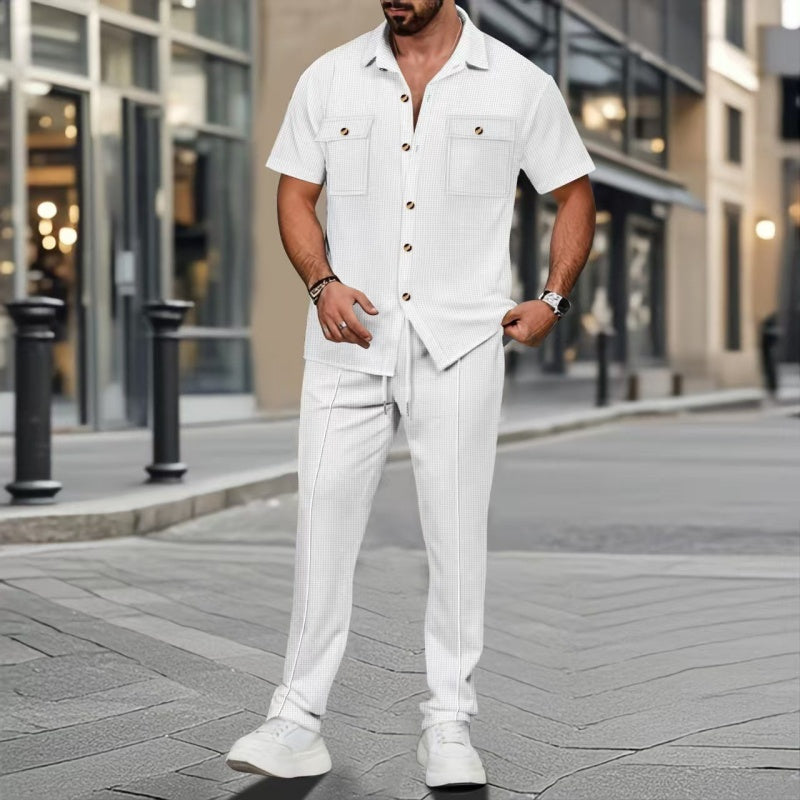 conjunto para hombre de lino