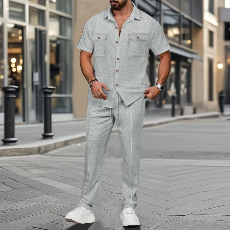 conjunto para hombre de lino