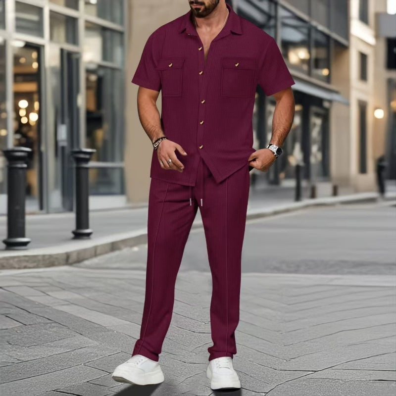 conjunto para hombre de lino
