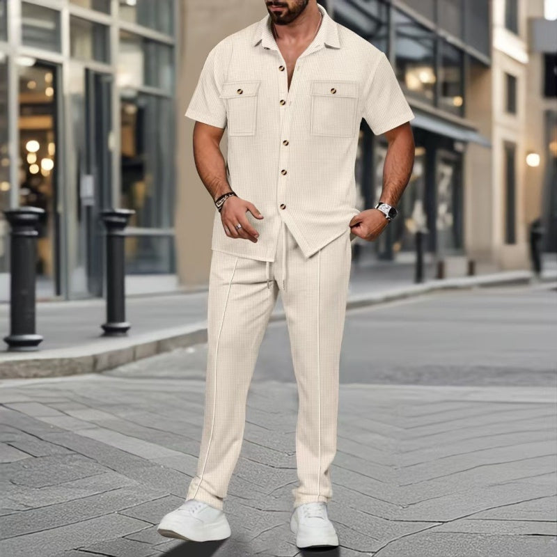 conjunto para hombre de lino
