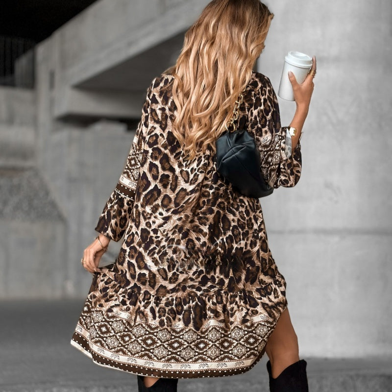 CALA | Vestido Estampado Escote en V