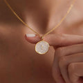 Collar minimalista de fe para mujer