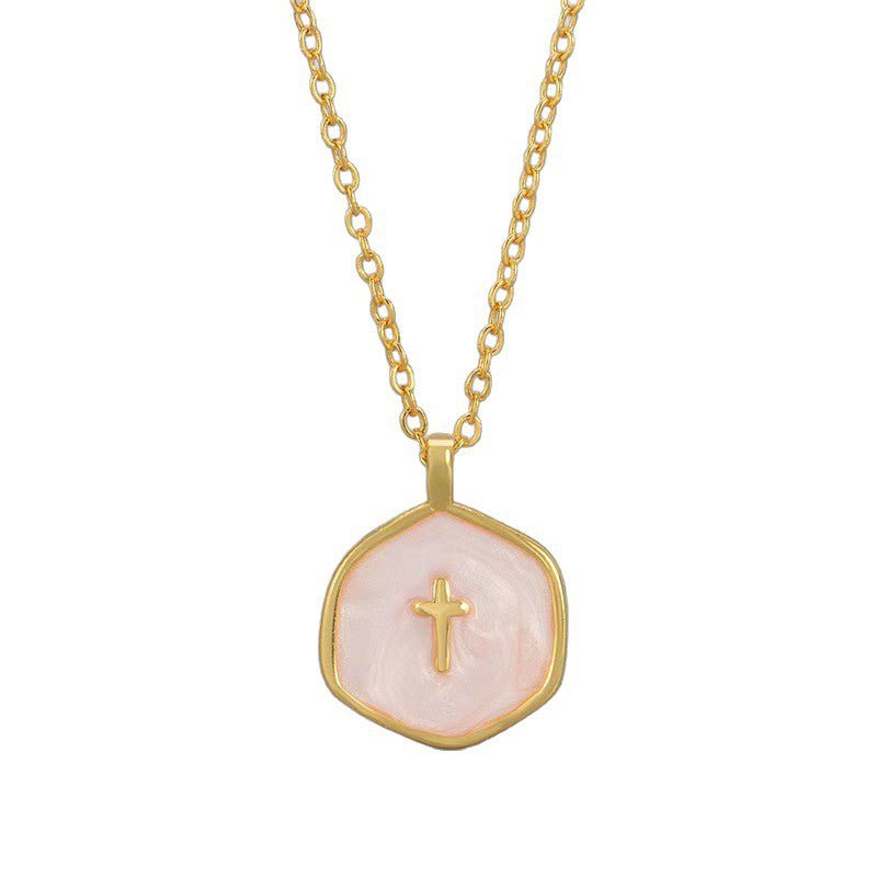 Collar minimalista de fe para mujer
