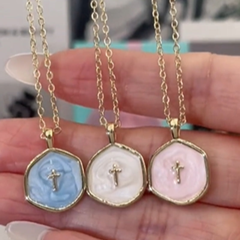 Collar minimalista de fe para mujer
