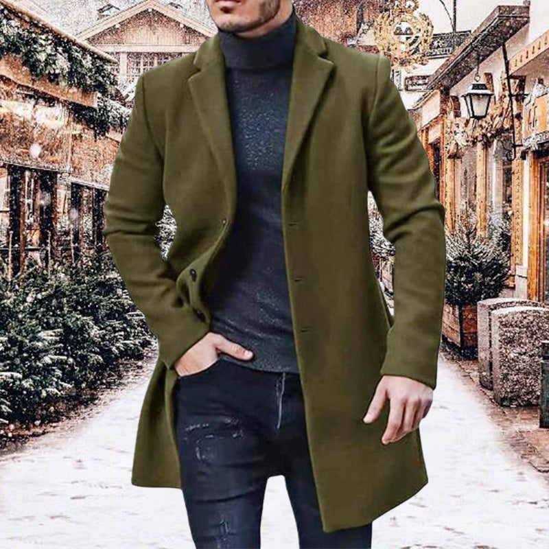 Abrigo de tweed versátil y cómodo para hombre