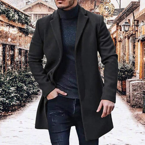 Abrigo de tweed versátil y cómodo para hombre