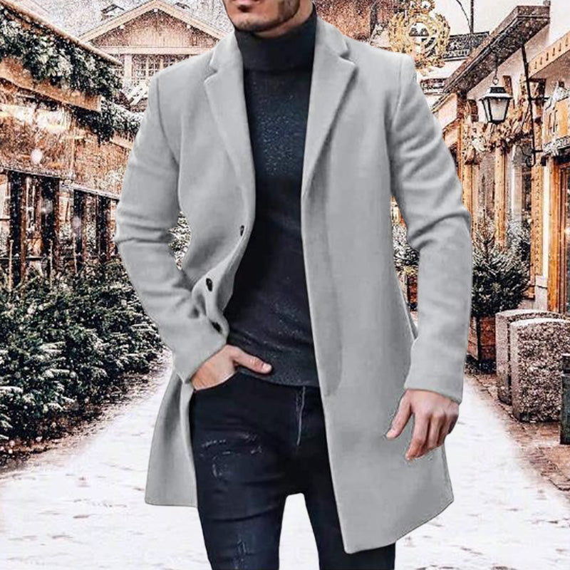 Abrigo de tweed versátil y cómodo para hombre