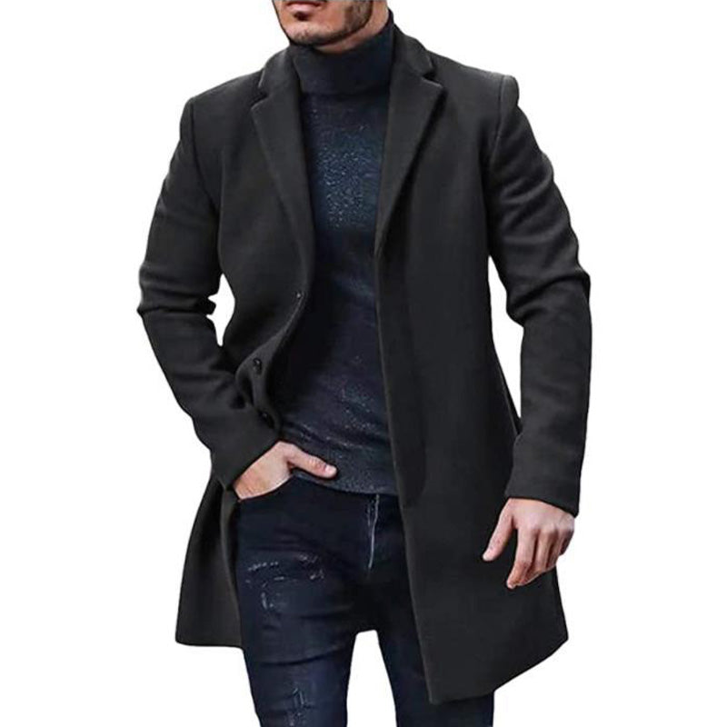 Abrigo de tweed versátil y cómodo para hombre