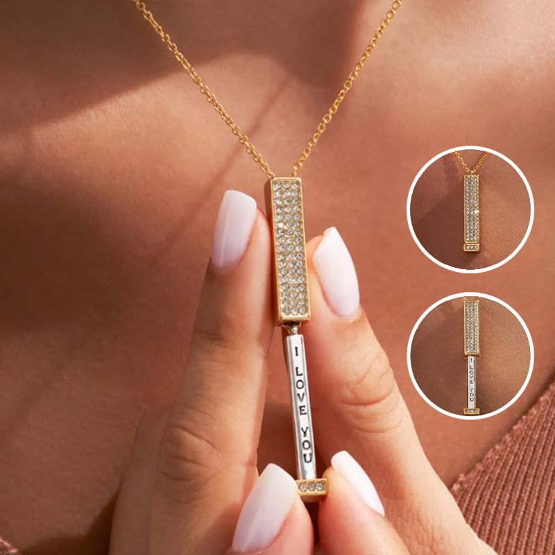 collar " i love you " mensaje oculto
