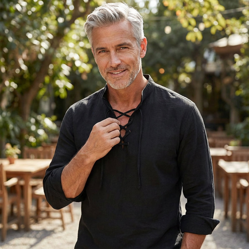 Camisa casual para hombre en color liso – Clásica, cómoda y combinable
