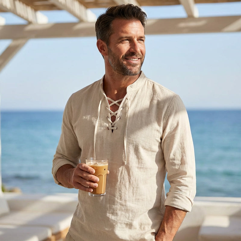 Camisa casual para hombre en color liso – Clásica, cómoda y combinable