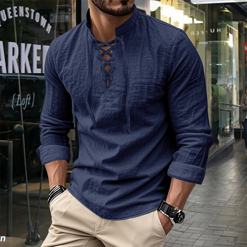 Camisa casual para hombre en color liso – Clásica, cómoda y combinable