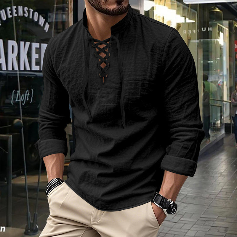 Camisa casual para hombre en color liso – Clásica, cómoda y combinable