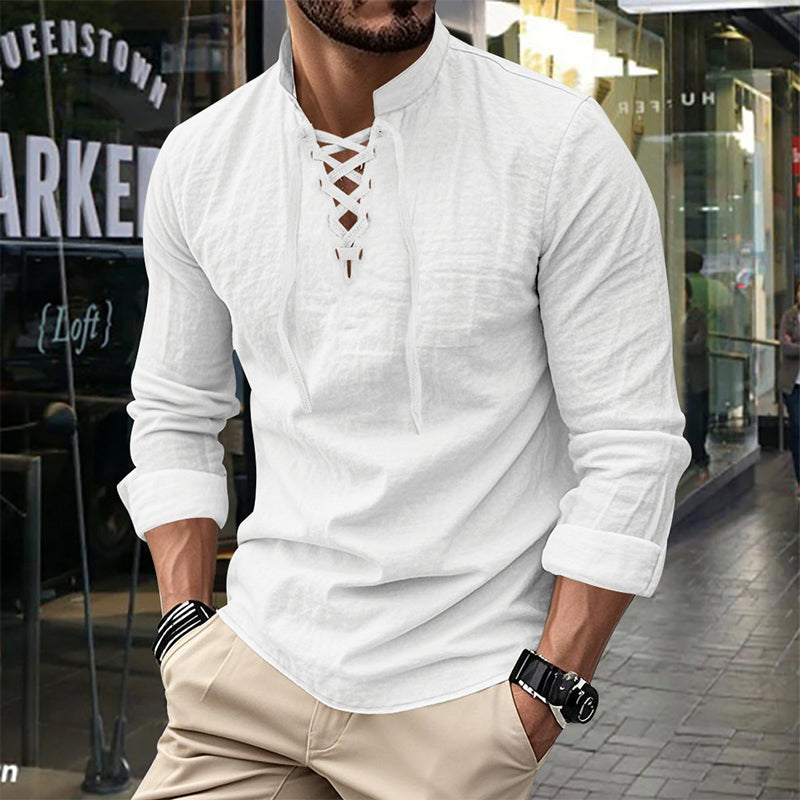 Camisa casual para hombre en color liso – Clásica, cómoda y combinable