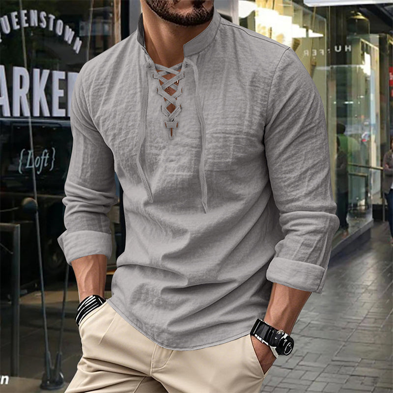 Camisa casual para hombre en color liso – Clásica, cómoda y combinable