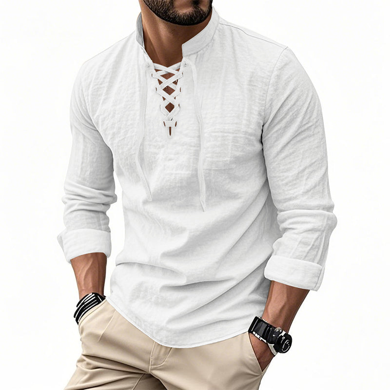 Camisa casual para hombre en color liso – Clásica, cómoda y combinable