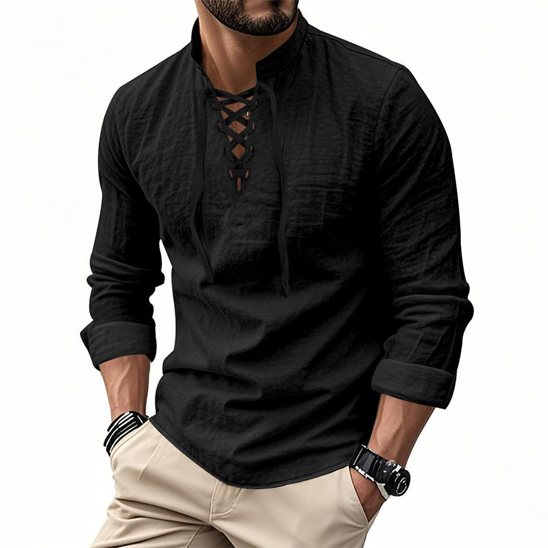 Camisa casual para hombre en color liso – Clásica, cómoda y combinable