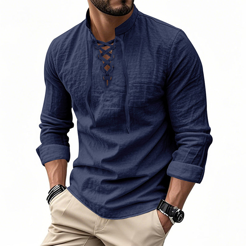 Camisa casual para hombre en color liso – Clásica, cómoda y combinable
