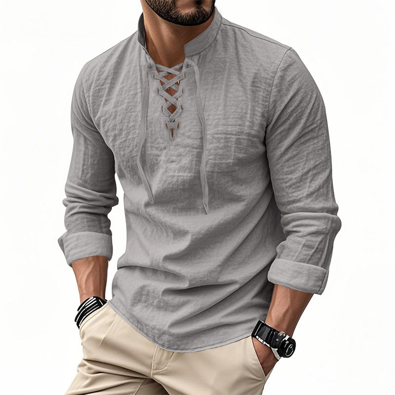 Camisa casual para hombre en color liso – Clásica, cómoda y combinable