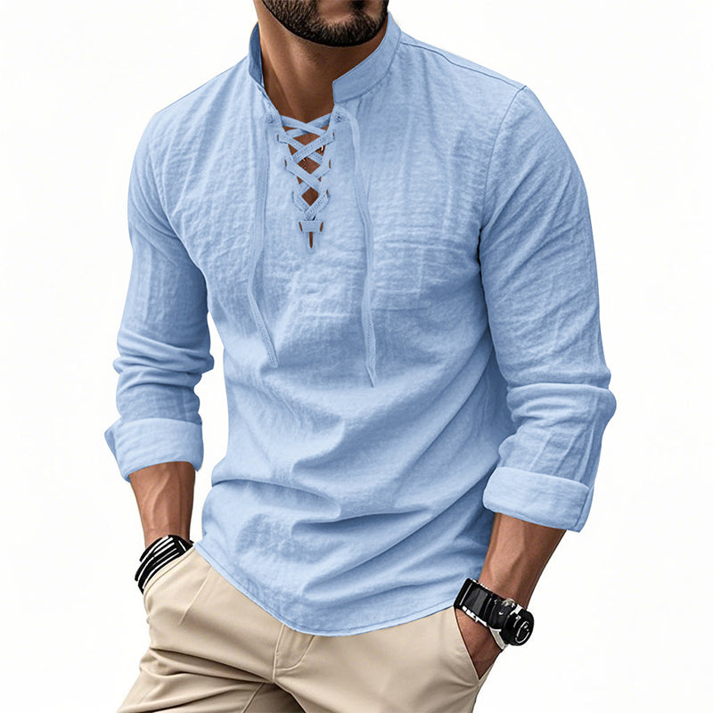 Camisa casual para hombre en color liso – Clásica, cómoda y combinable