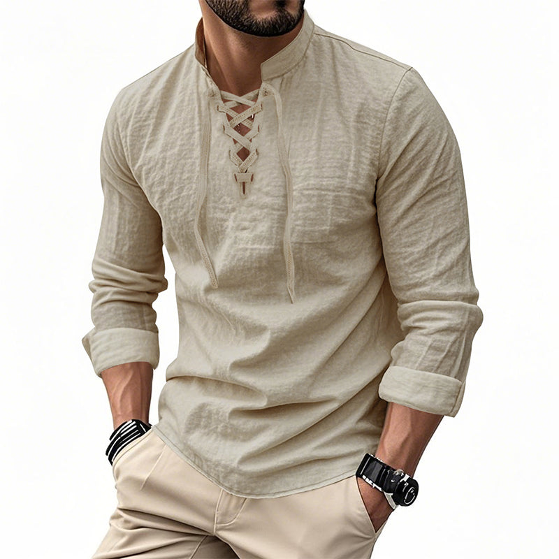 Camisa casual para hombre en color liso – Clásica, cómoda y combinable