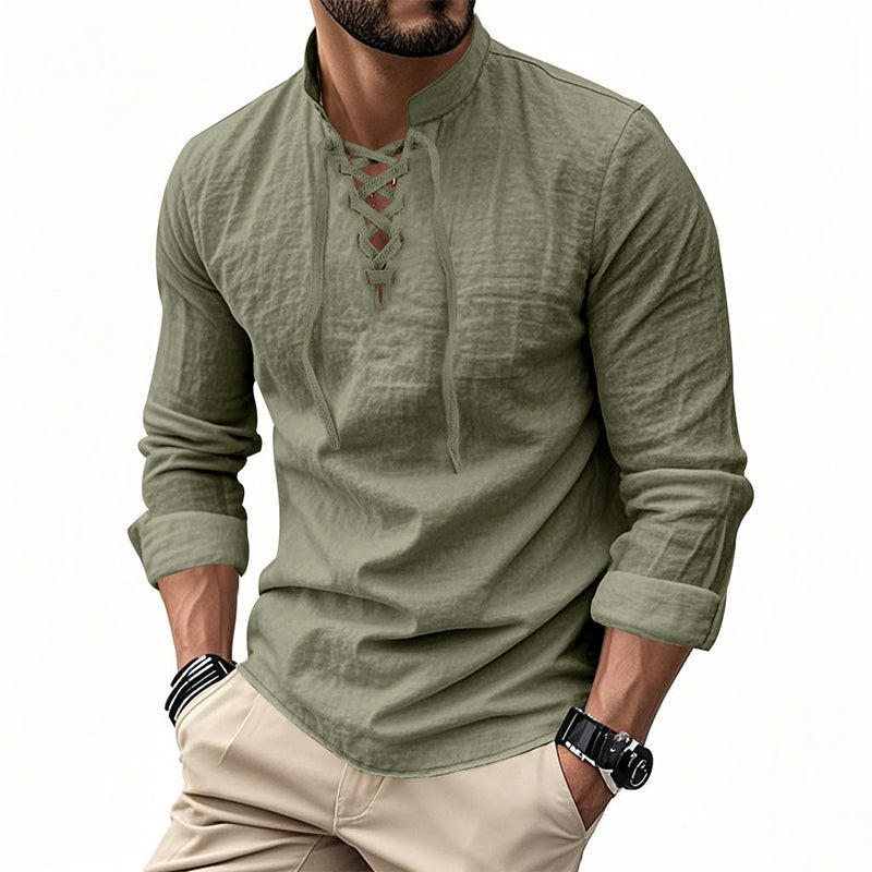 Camisa casual para hombre en color liso – Clásica, cómoda y combinable