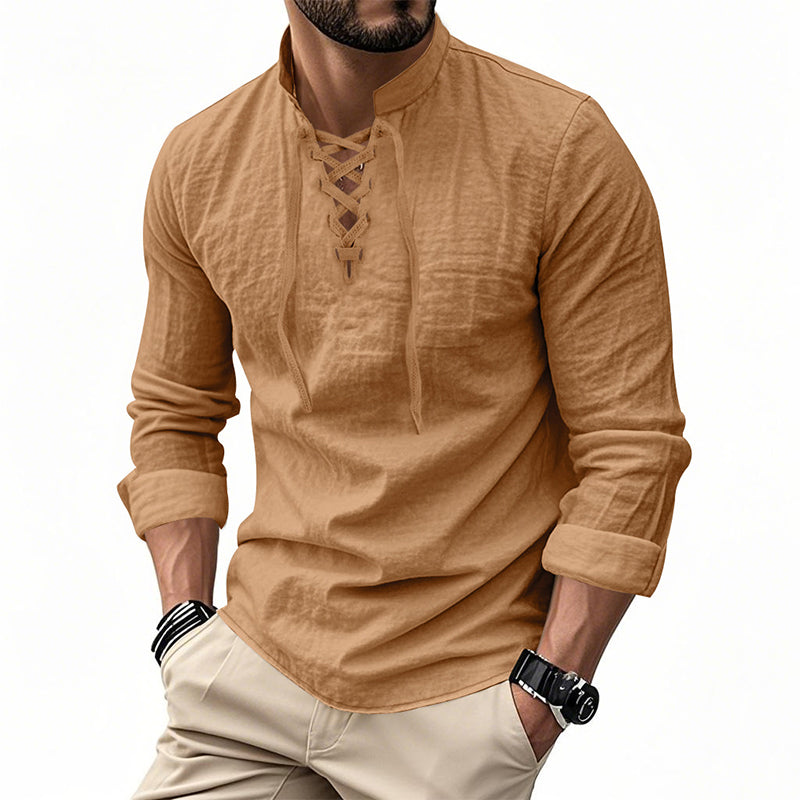 Camisa casual para hombre en color liso – Clásica, cómoda y combinable